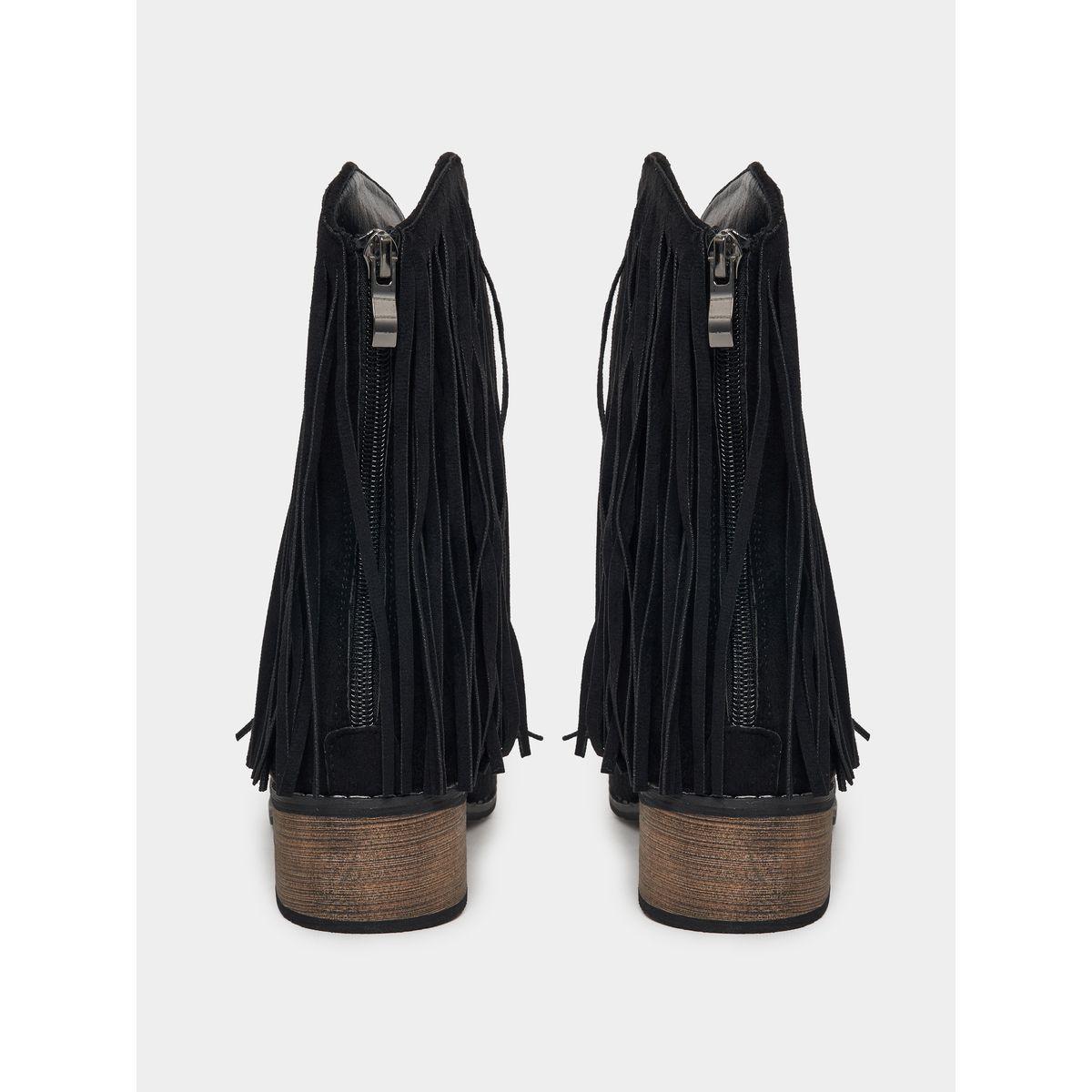 Styli Suede Look Tassle Accent Chelsea Boots-women-shoes-boots-image-5