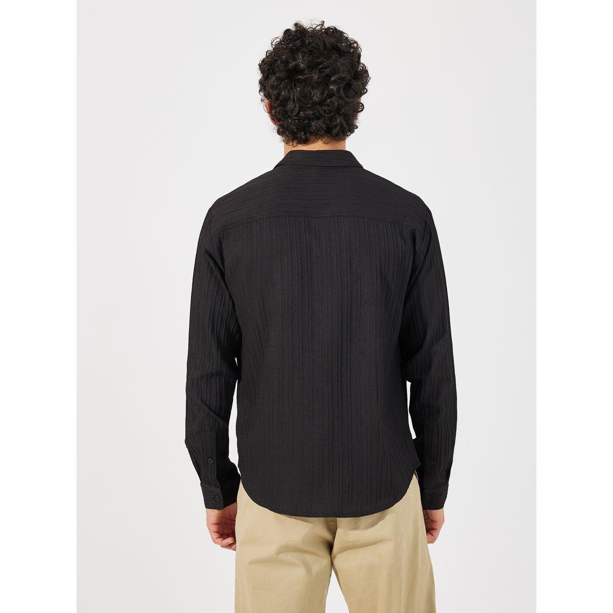 Styli Textured Relaxed Fit Shirt with Button Placket-men-clothing-shirts-image-4