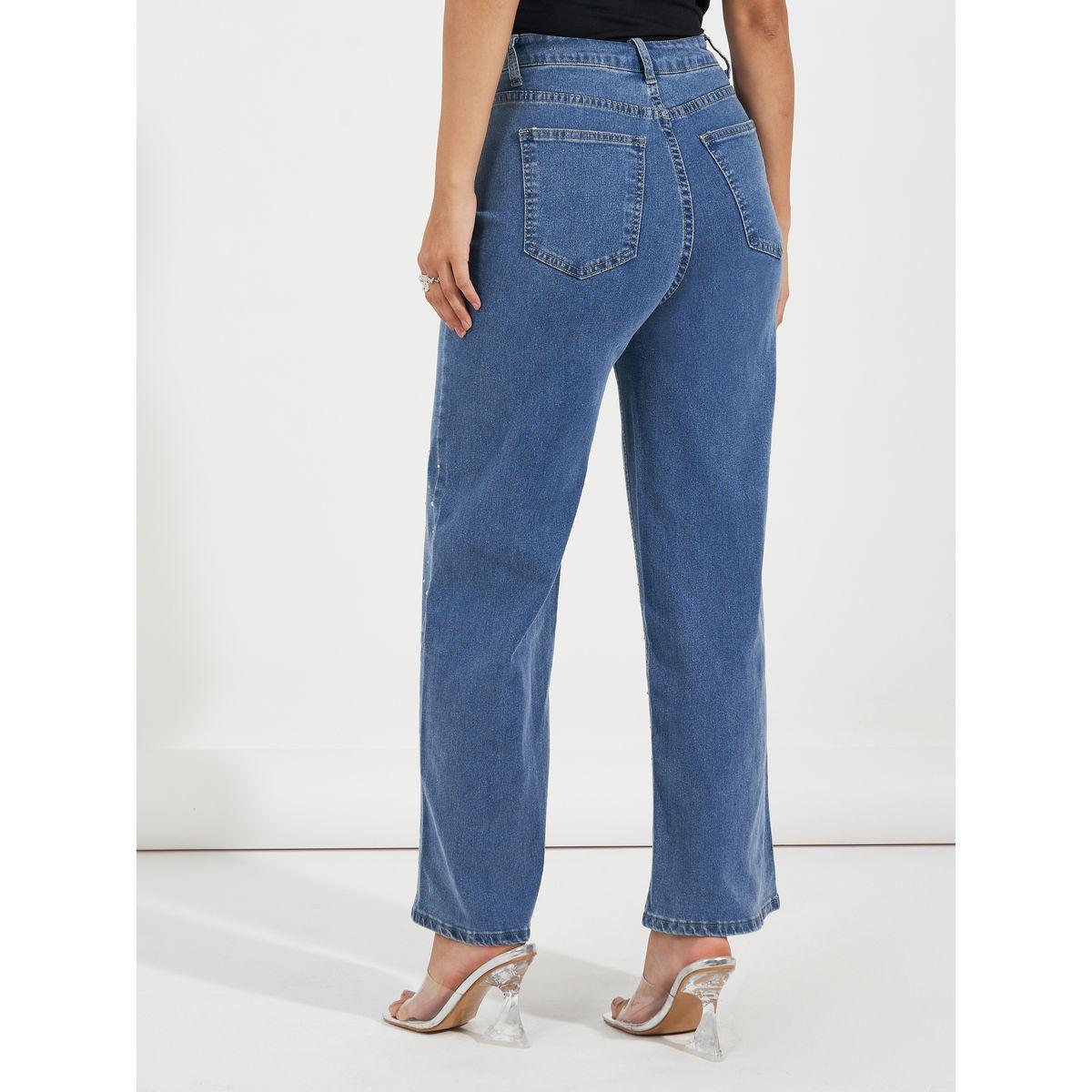 جينز بأرجل واسعة وخصر عالي-women-clothing-bottoms-jeans-image-4