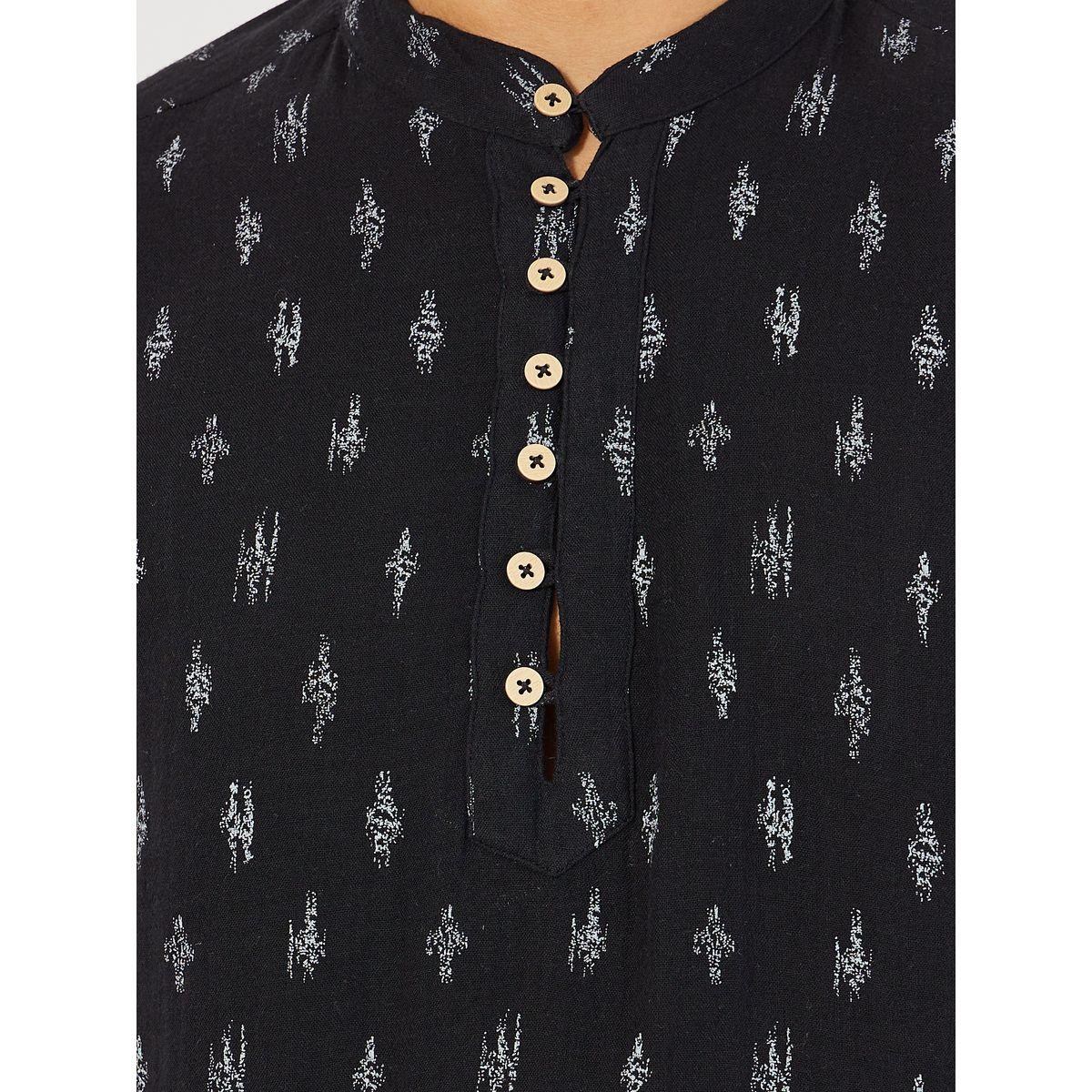 قميص بياقة ماندارين وأكمام طويلة-men-clothing-shirts-image-3