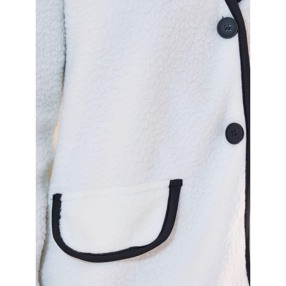 Styli Contrast Button Piping Detail Teddy Jacket-women-winterwear-coatsandjackets-jackets-image-3