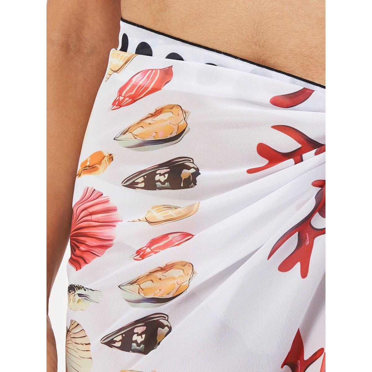 Styli Polka Dot Aquatic Print Sarong-women-winterwear-scarves-image-2