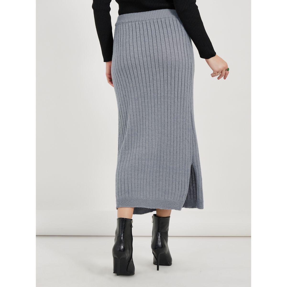 تنورة طويلة محبوكة بشق جانبي-women-clothing-bottoms-skirts-image-6