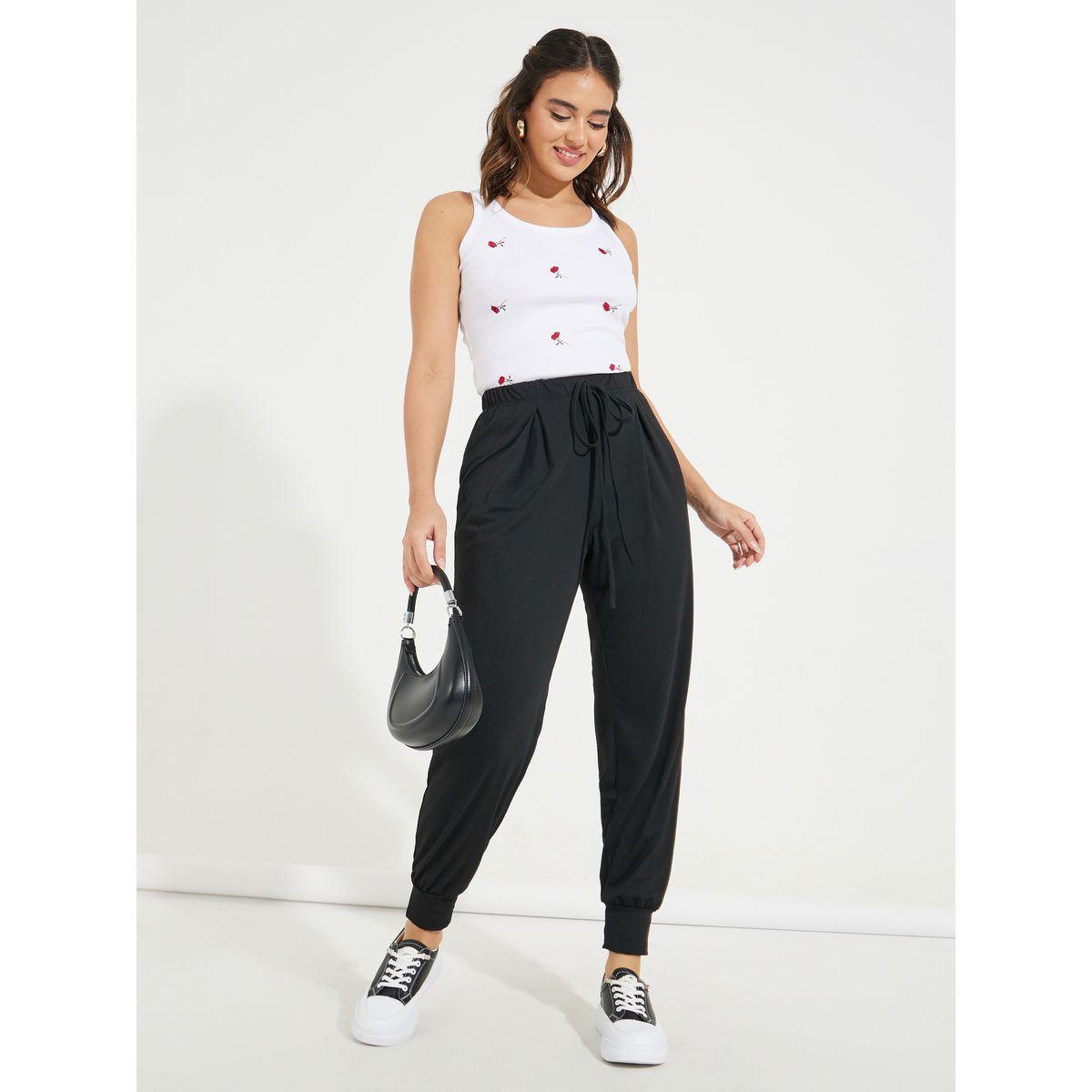 جوغر سادة مزين بكسرات امامية-women-clothing-bottoms-joggers-image-4