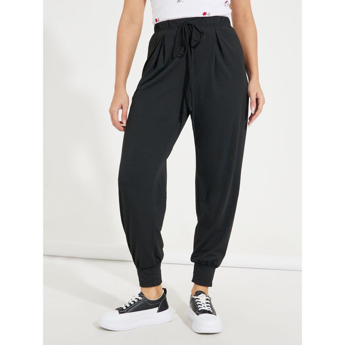 جوغر سادة مزين بكسرات امامية-women-clothing-bottoms-joggers-image-3