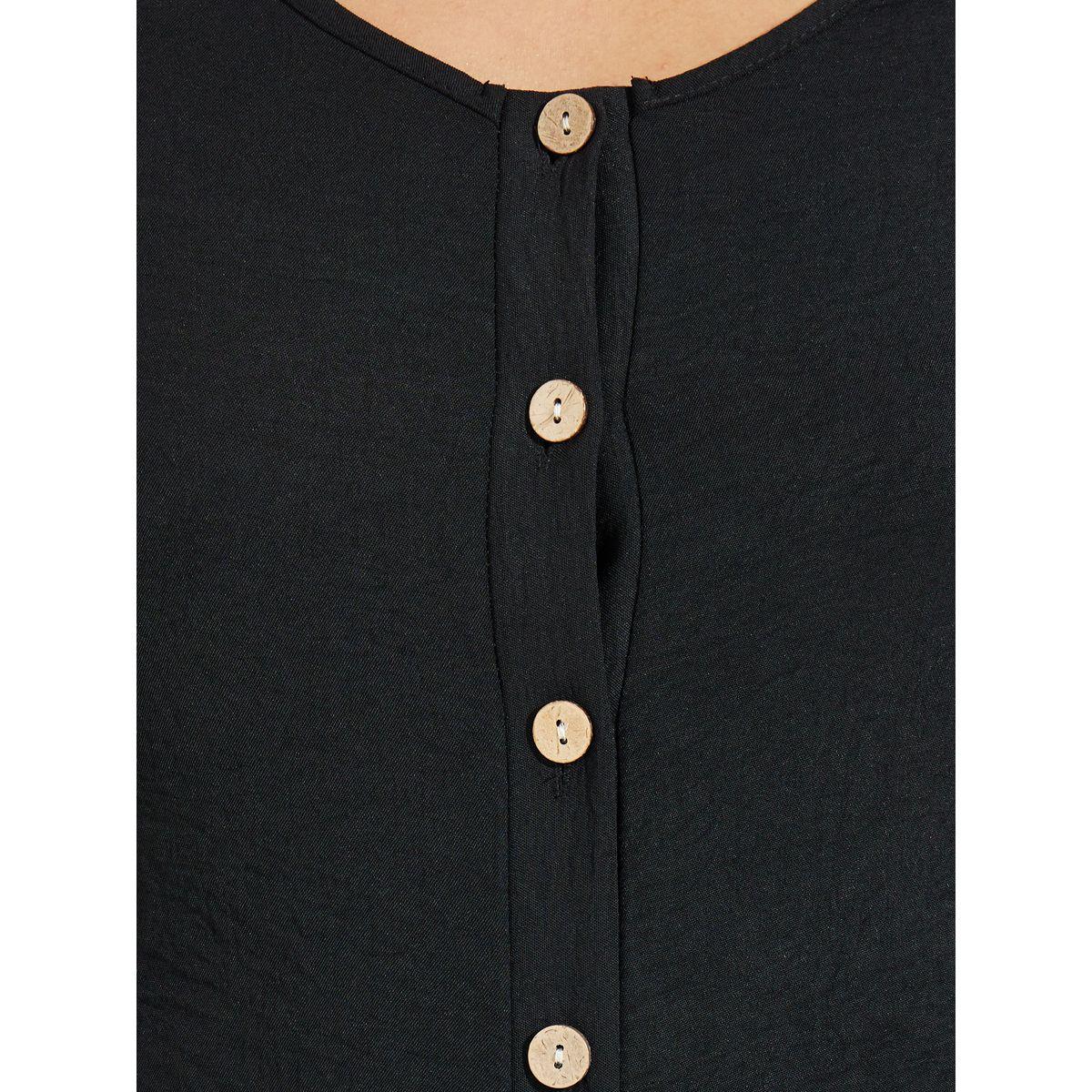 Styli Solid Button Front Crop Top & Pants Co-Ords-women-clothing-coordsets-image-3