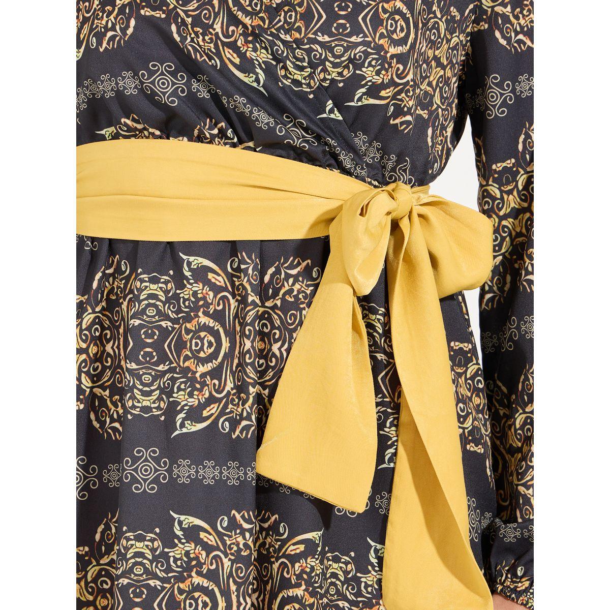 Styli All Over Print Belted A-Line Midi Dress-women-clothing-dresses-image-3