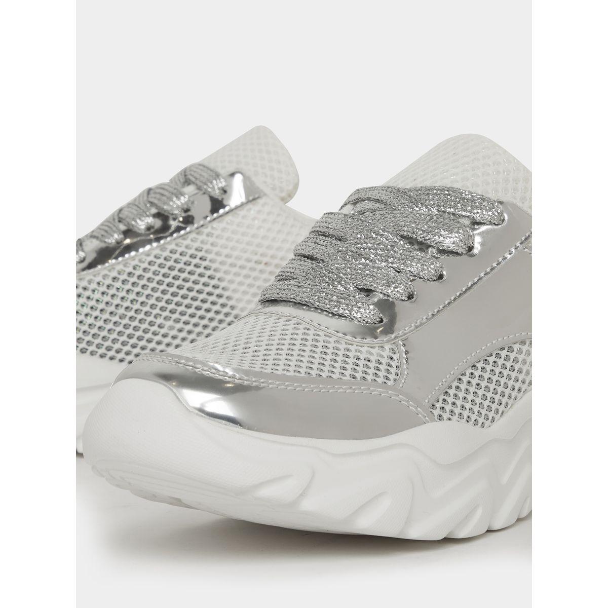 Styli Textured Thick Sole Lace Up Sneakers-women-shoes-sneakers-image-4