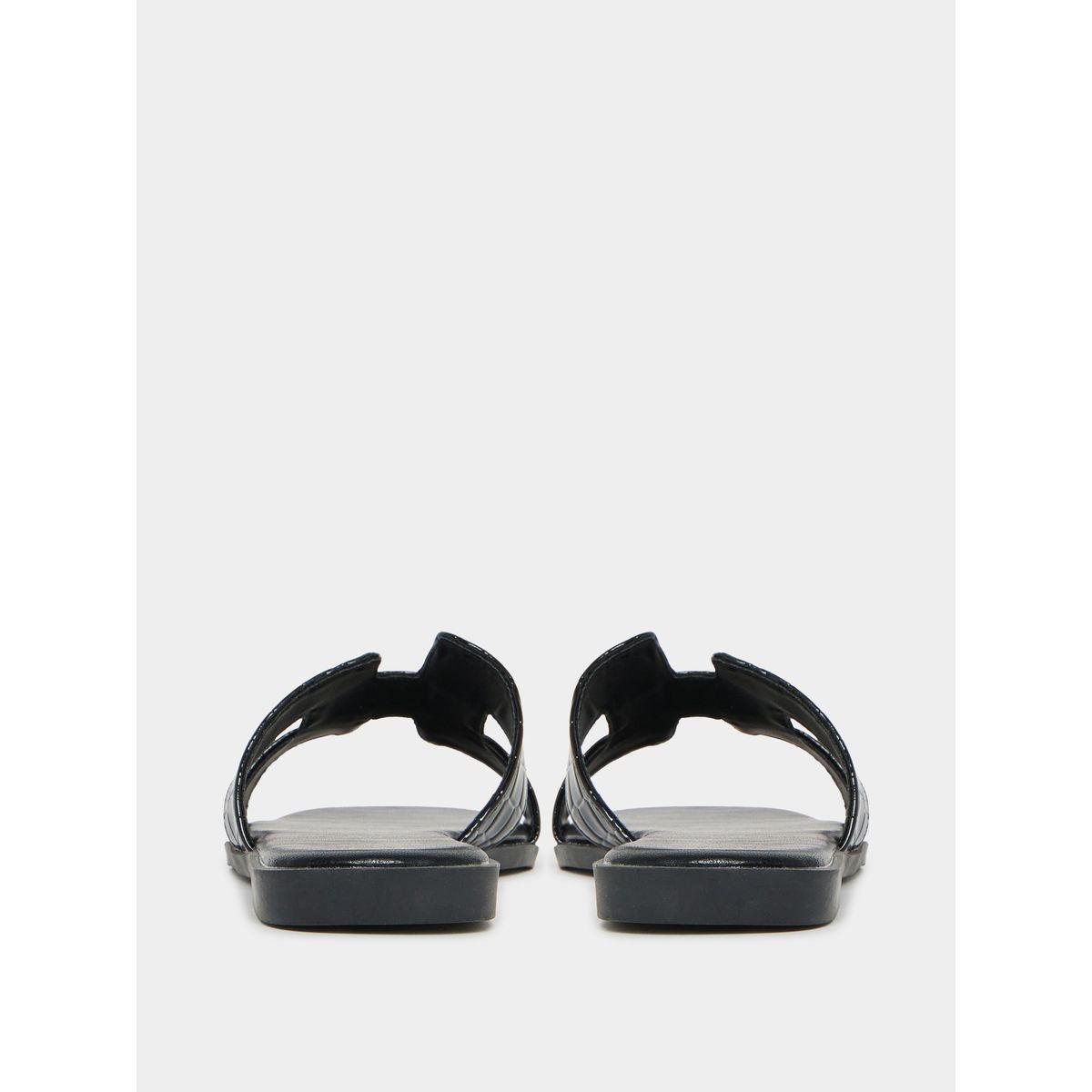 صندل فلات بمظهر الجلد مع فتحات-women-shoes-sandals-flats-image-5