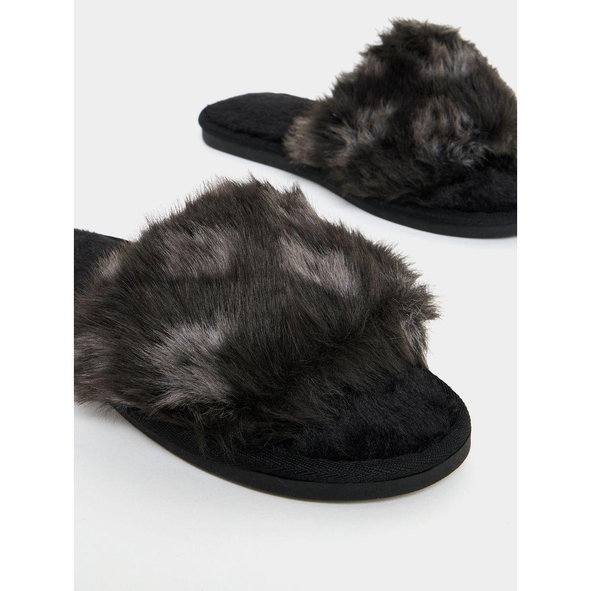 Styli Faux Fur Bedroom Slippers-women-shoes-bedroomslippers-image-3