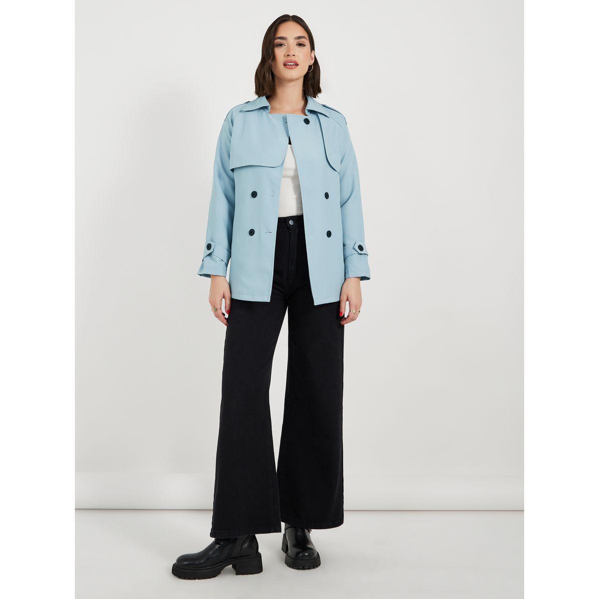 جاكيت ترنش بقصة عادية وحزام-women-winterwear-coatsandjackets-jackets-image-2