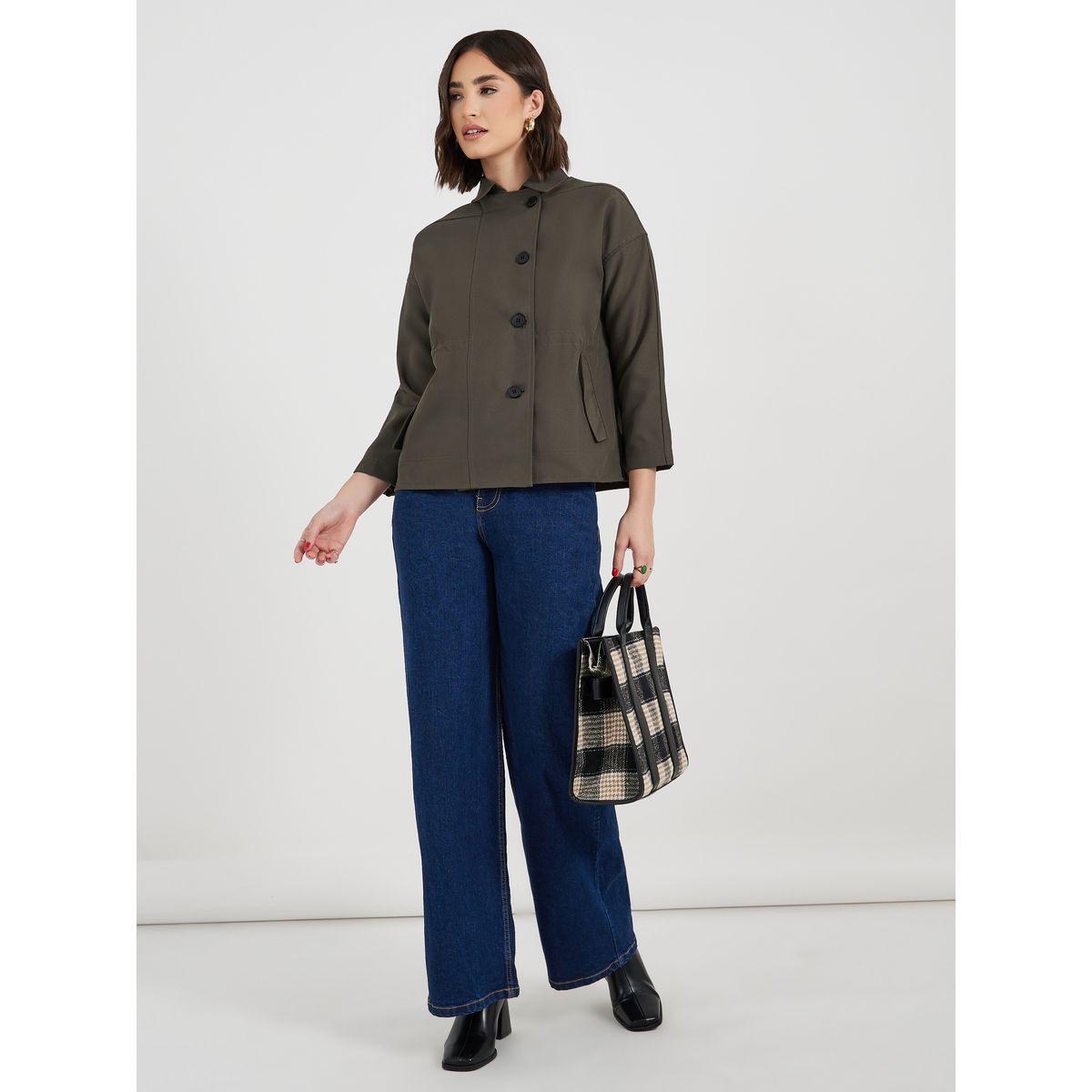 Styli Oversized Longline Utility Shacket-women-winterwear-coatsandjackets-jackets-image-2