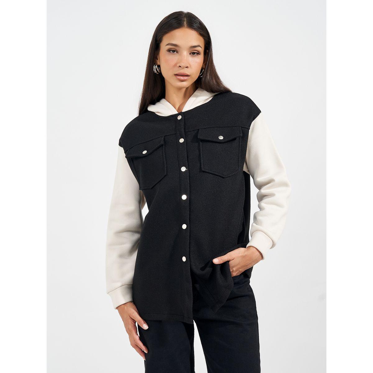 Styli Oversized Longline Color Block Shacket-women-winterwear-coatsandjackets-jackets-image-3