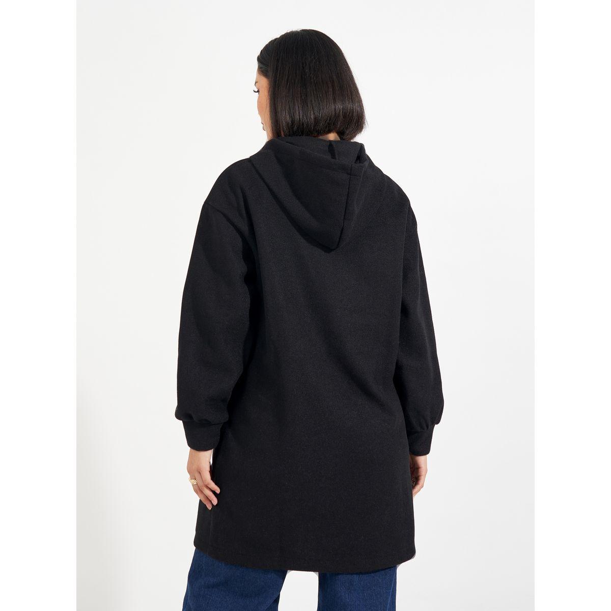 Styli Regular Fit Longline Wool Like Hooded Coat-women-winterwear-coatsandjackets-jackets-image-6