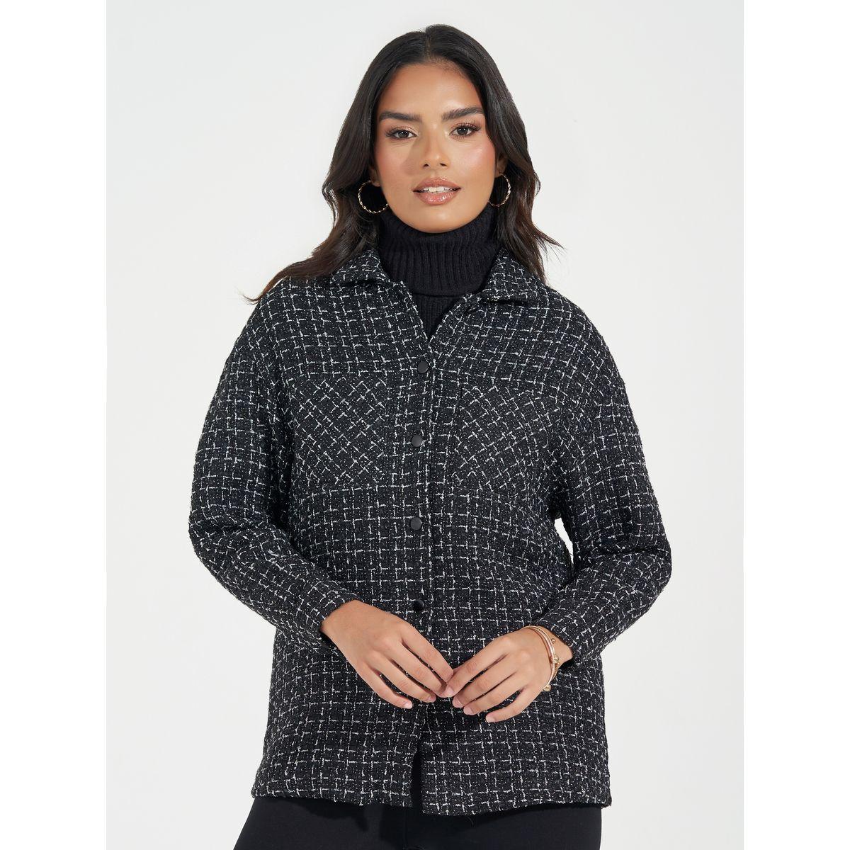شاكيت تويد بقصة فضفاضة-women-winterwear-coatsandjackets-jackets-image-3