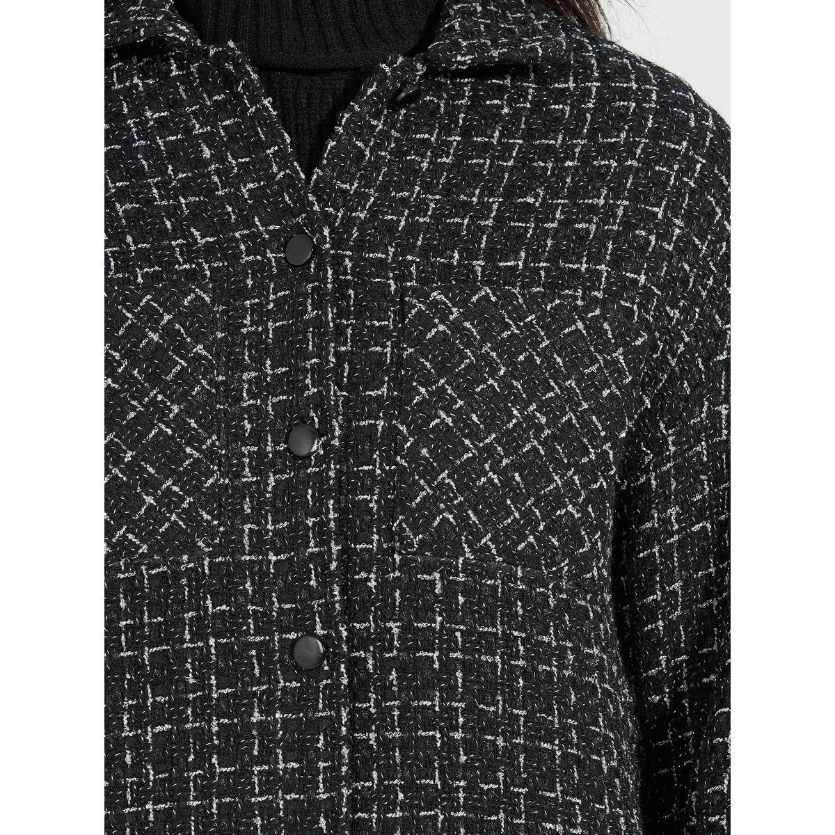 Styli Oversized Longline Tweed Shacket-women-winterwear-coatsandjackets-jackets-image-4