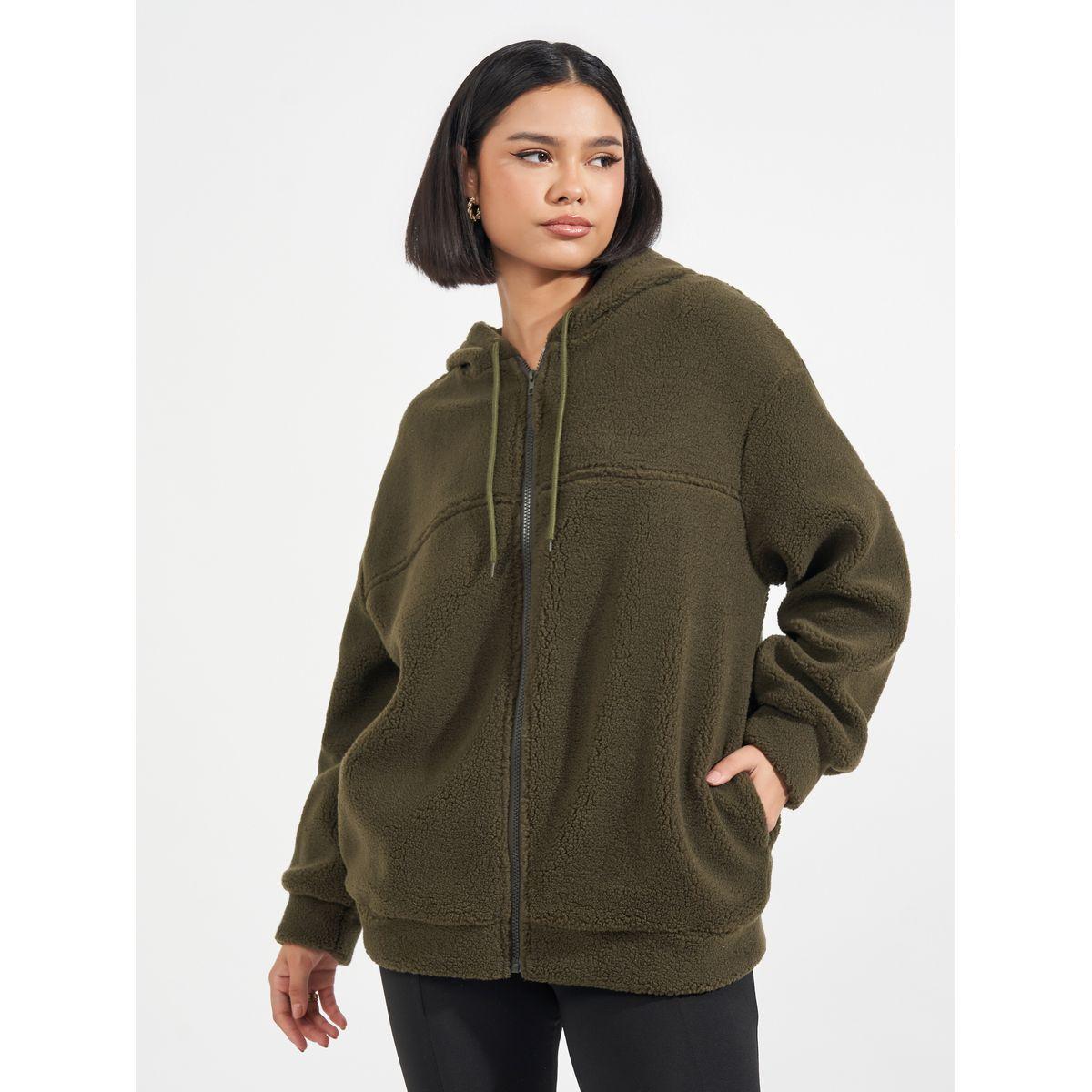 Styli Oversized Longline Faux Fur Zip Through Hoodie-women-clothing-hoodiesandsweatshirts-hoodies-image-1