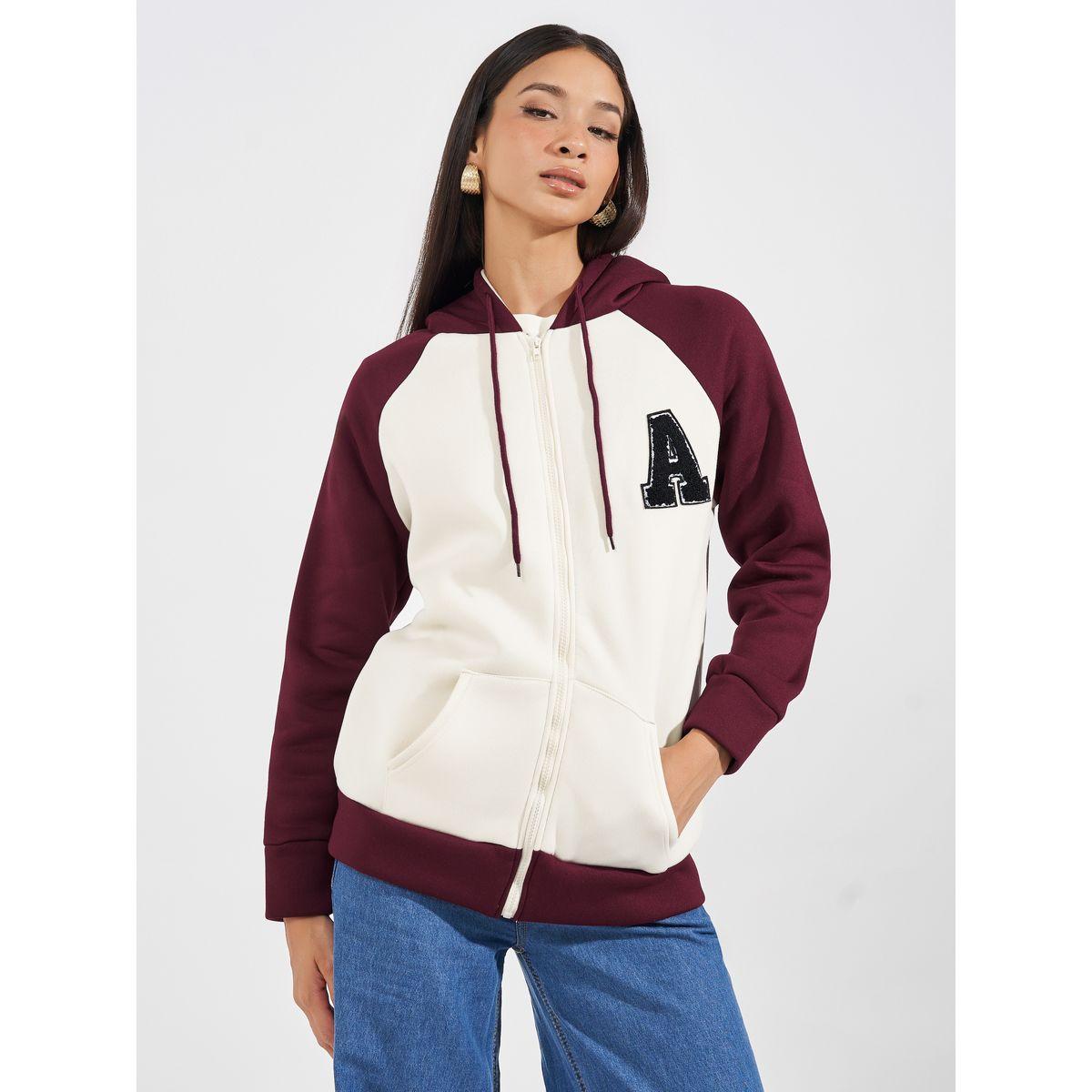 Styli Oversized Longline Color Block Zip Through Hoodie-women-clothing-hoodiesandsweatshirts-hoodies-image-1