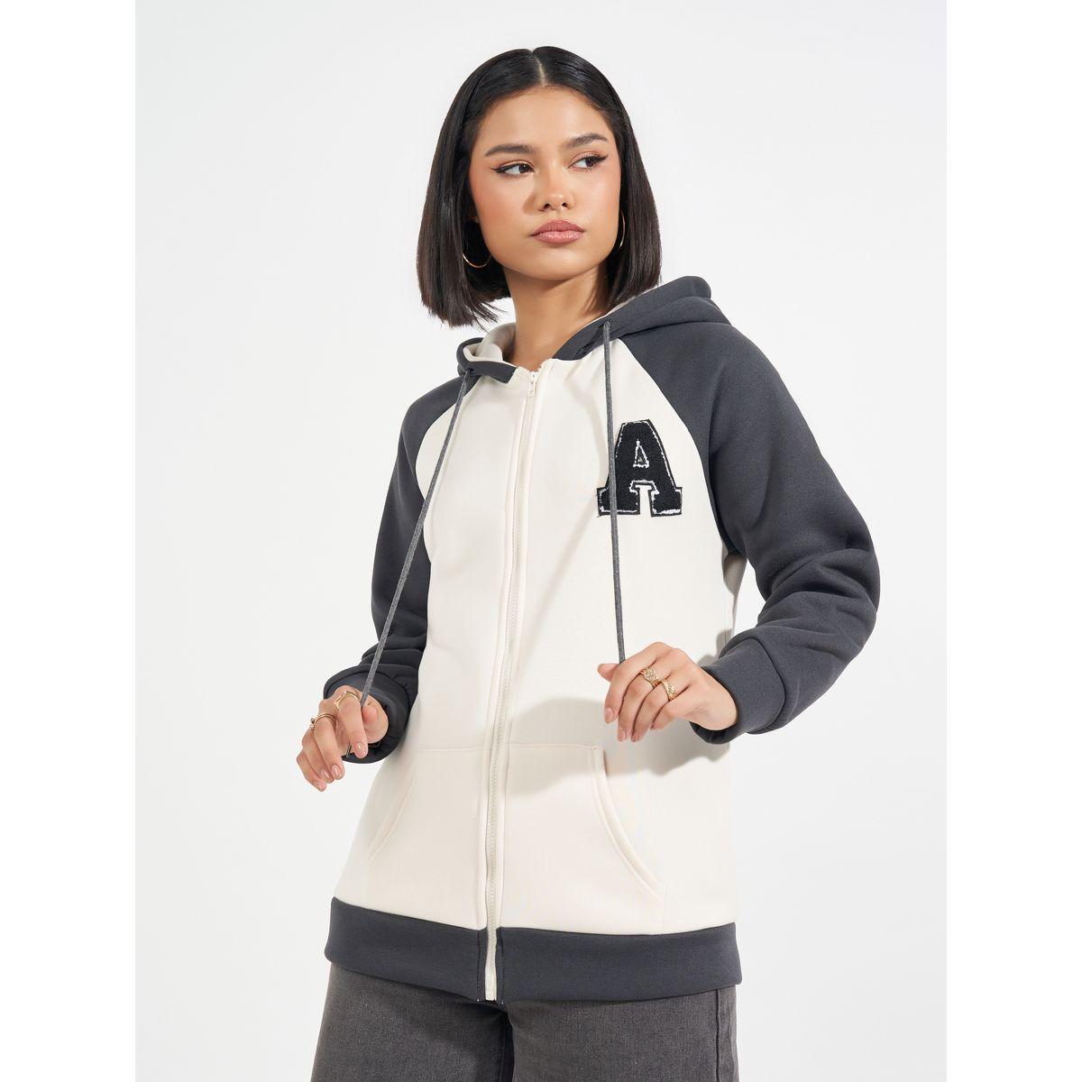 Styli Oversized Longline Color Block Zip Through Hoodie-women-winterwear-hoodiesandsweatshirts-hoodies-image-2