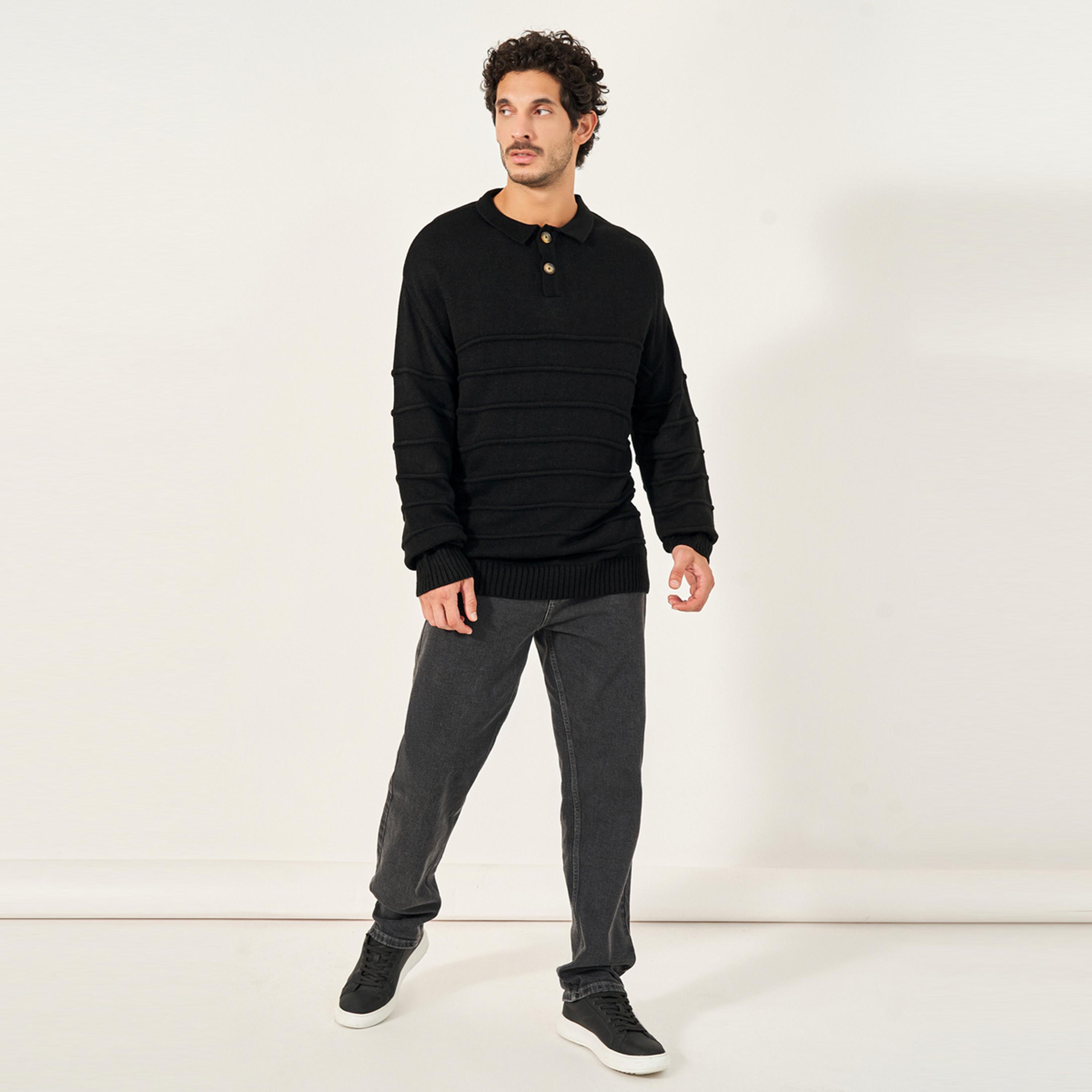 ستايلي - سترة مريحة ذات رقبة دائرية-men-winterwear-sweatersandpullovers-image-2