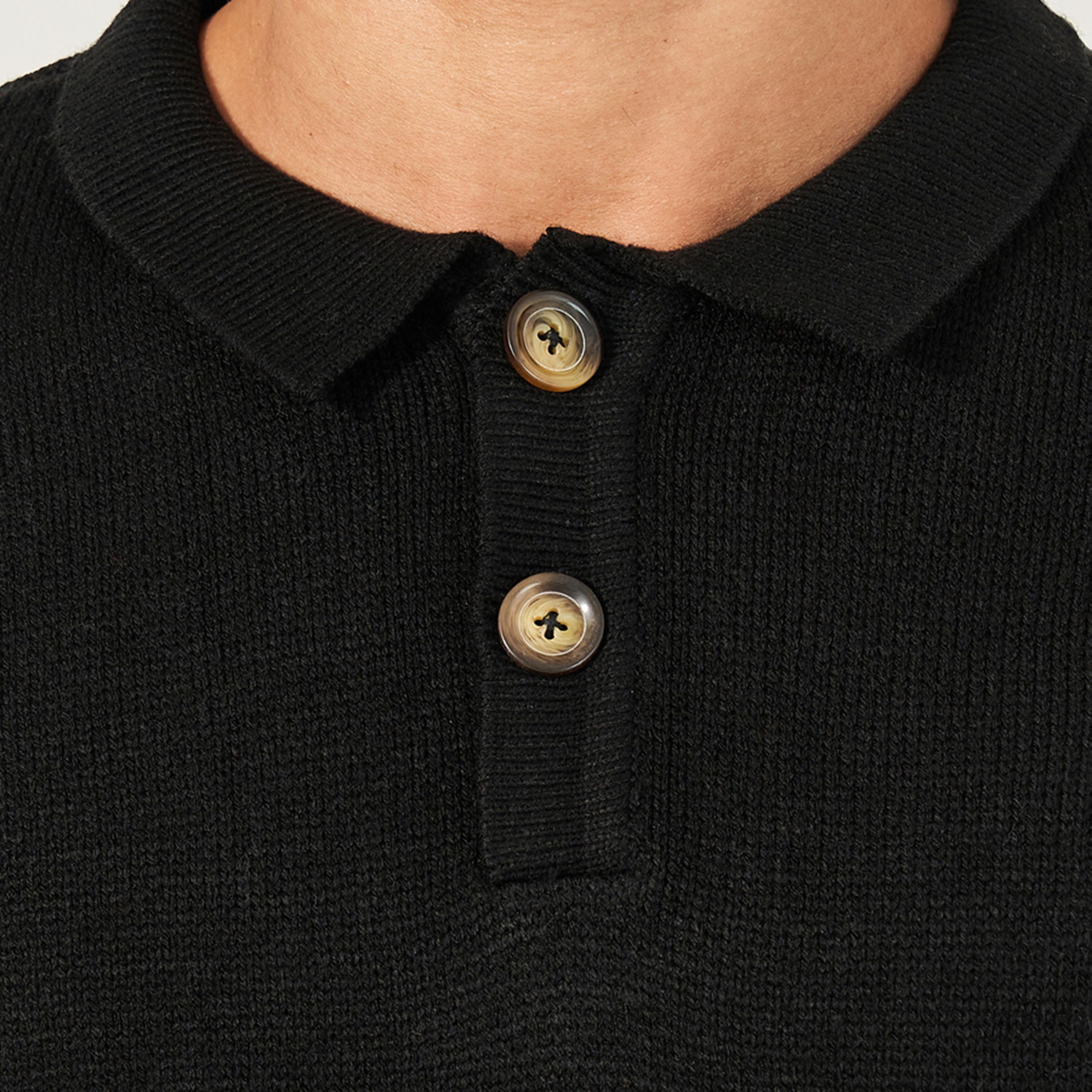 Styli Pintuck Textured Relaxed Fit Crew Neck Sweater-men-winterwear-sweatersandpullovers-image-3