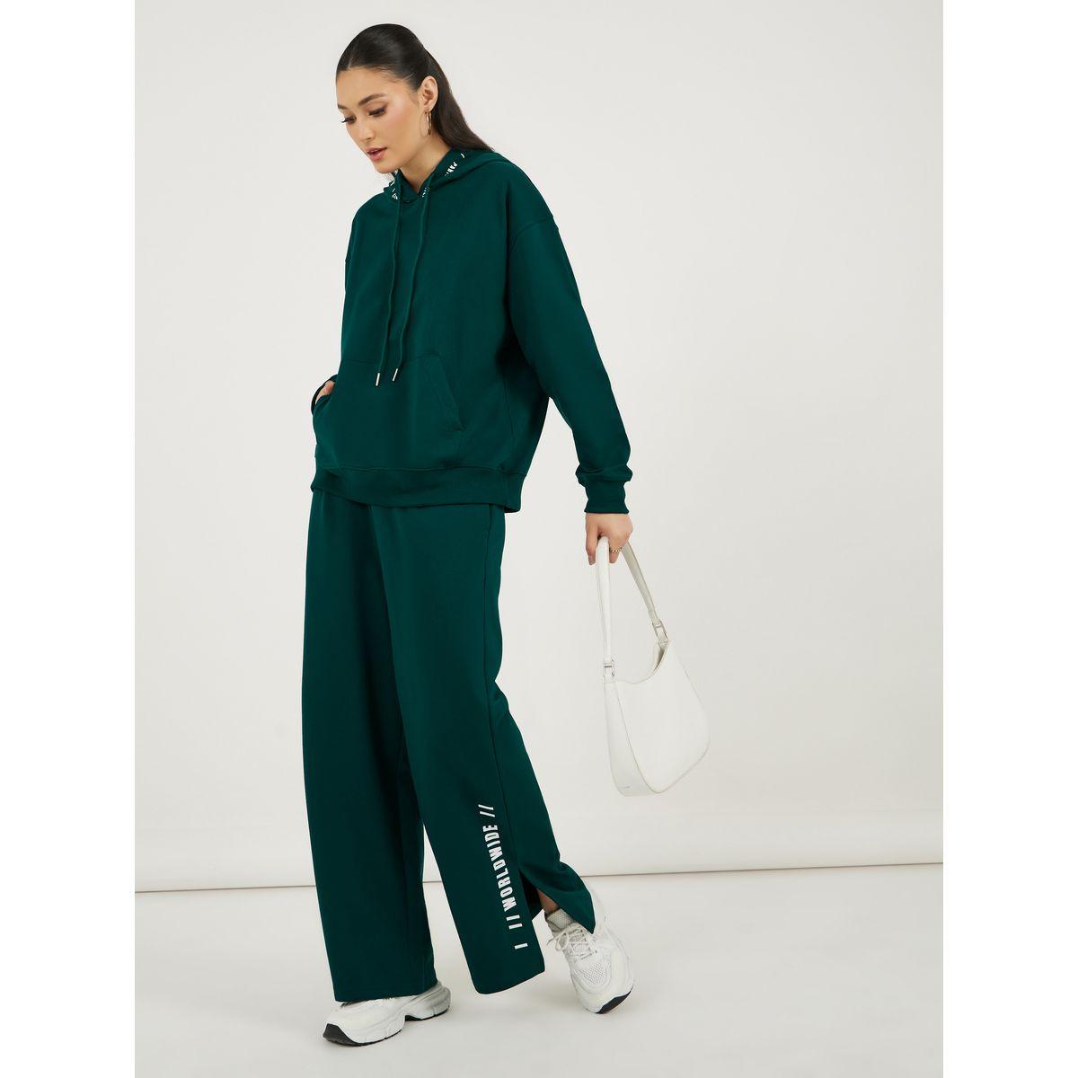 Styli Oversized Printed Hoodie and Wide Leg Joggers Co-Ords-women-clothing-coordsets-image-1