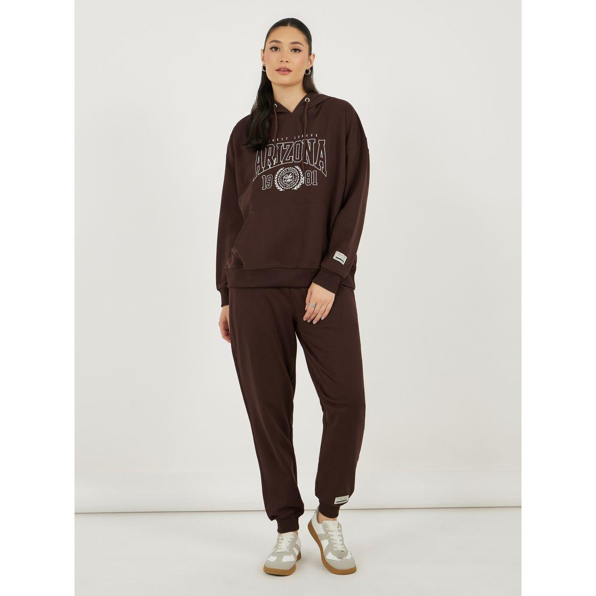Styli Graphic Print Oversized Hoodie and Cuffed Joggers Co-Ords-women-clothing-coordsets-image-2