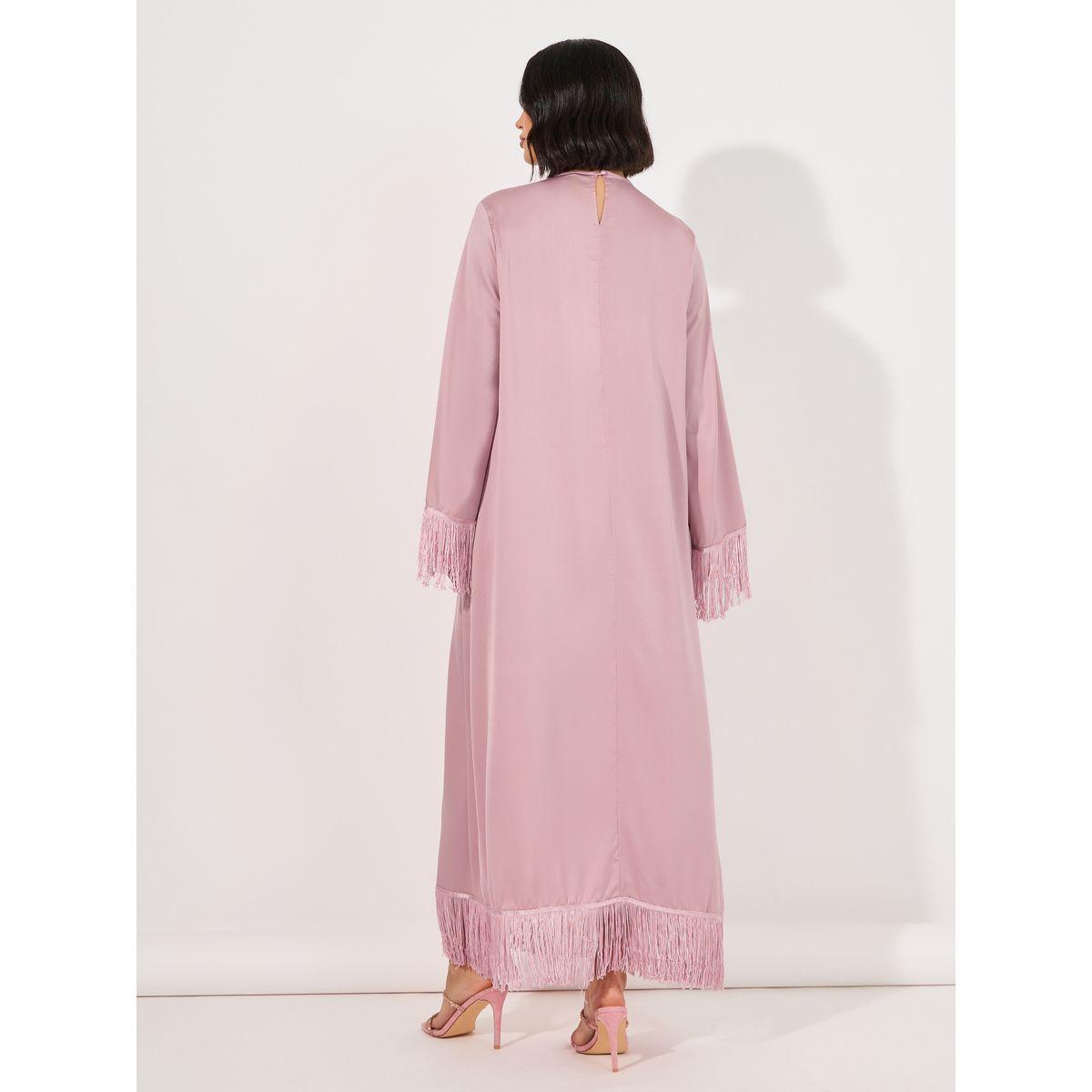 Styli Tasseled Edge Maxi Jalabiya-women-arabicclothing-jalabiyas-image-6
