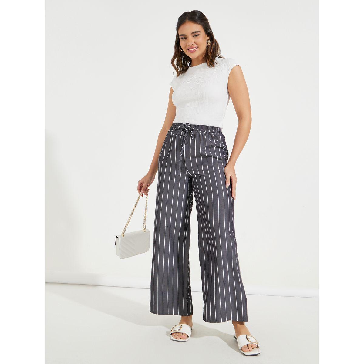 Styli Wide Leg Striped Pants-women-clothing-bottoms-trousers-image-1