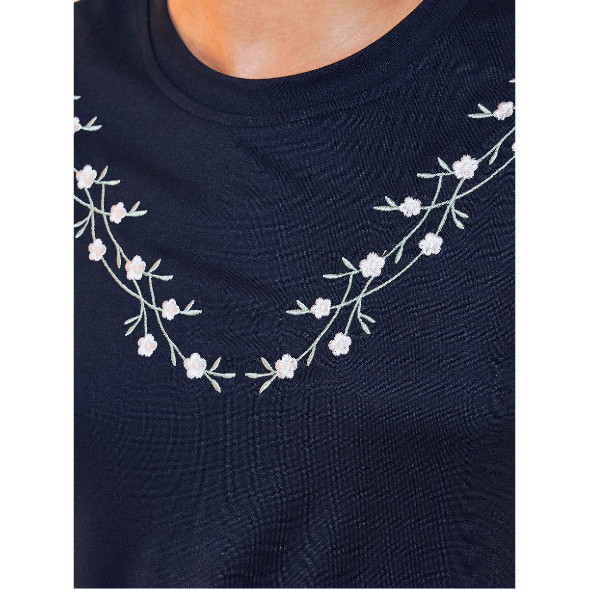 Styli Regular Fit Embroidered Panel T-Shirt-women-clothing-tshirts-image-3