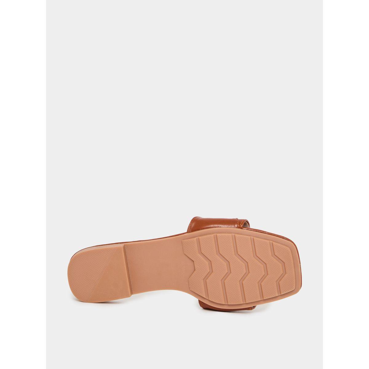 Styli Metallic Chain Accent Flat Sandals-women-shoes-sandals-flats-image-6