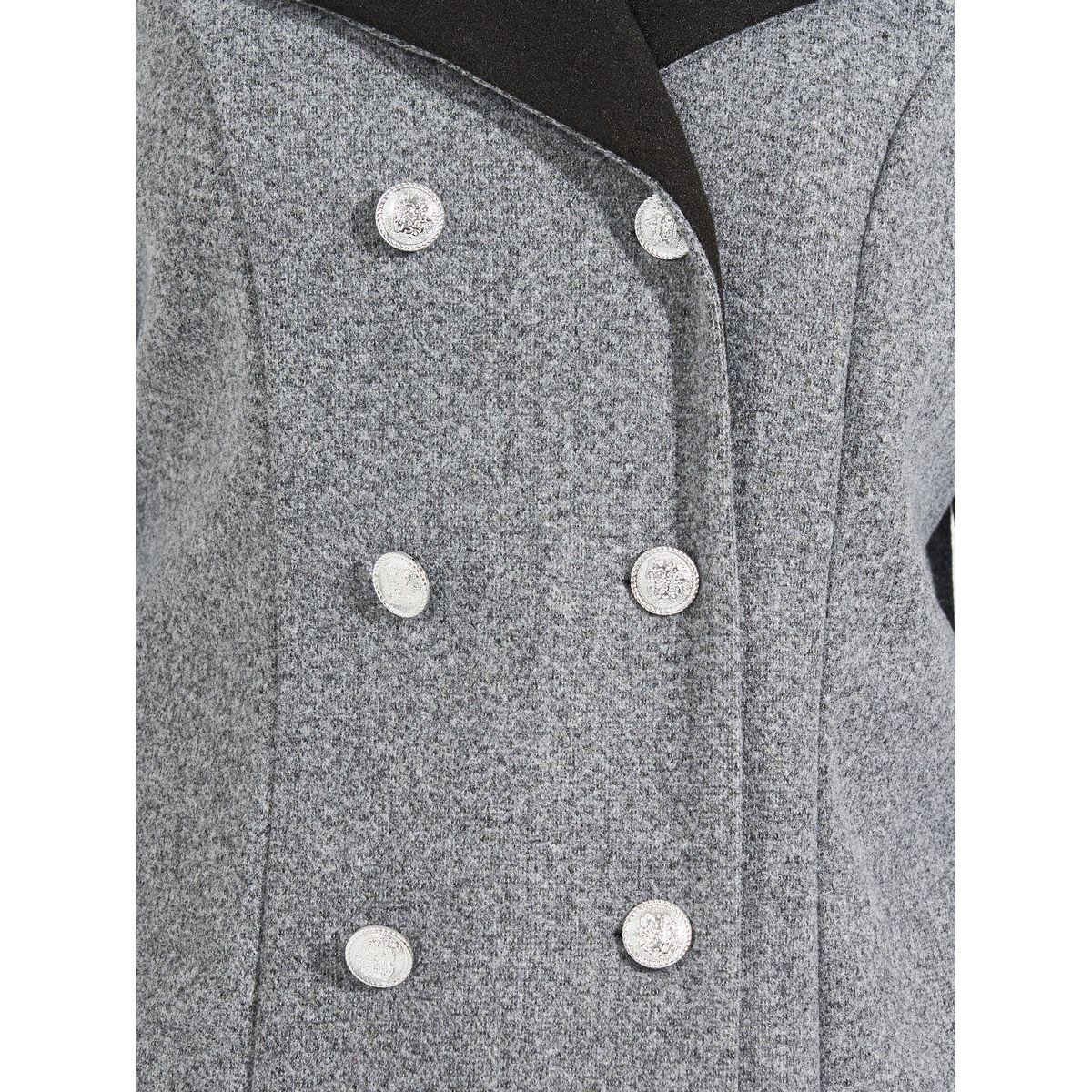 معطف بقصة عادية وصفين أزرار-women-clothing-coatsandjackets-coats-image-4