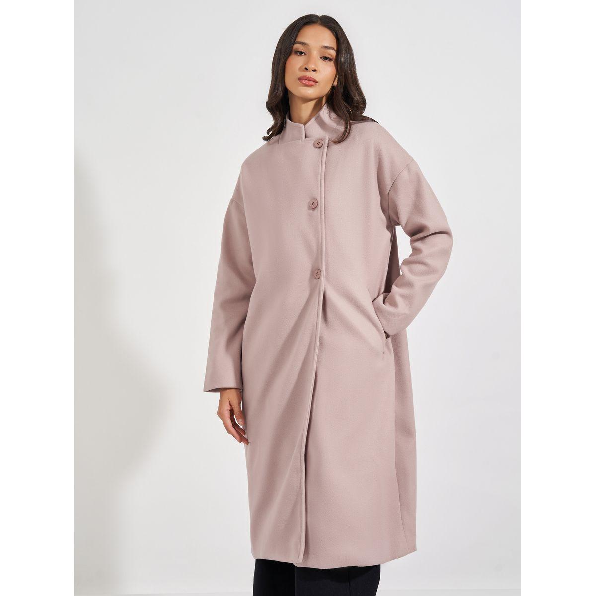 معطف فضفاض بطول الركبة مع أزرار-women-clothing-coatsandjackets-coats-image-3