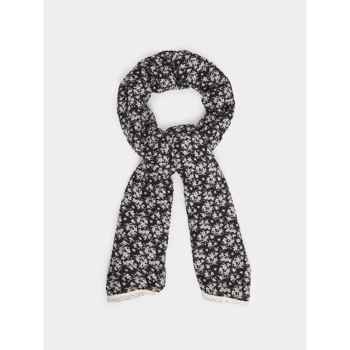 Floral Print Scarf-women-winterwear-scarves-image-1