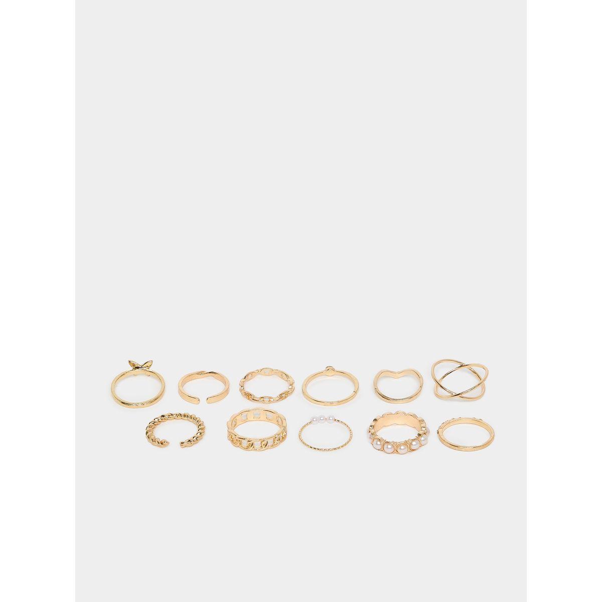 Styli Set of 15 - Embellished Rings-women-watchesandjewellery-jewellery-rings-image-2