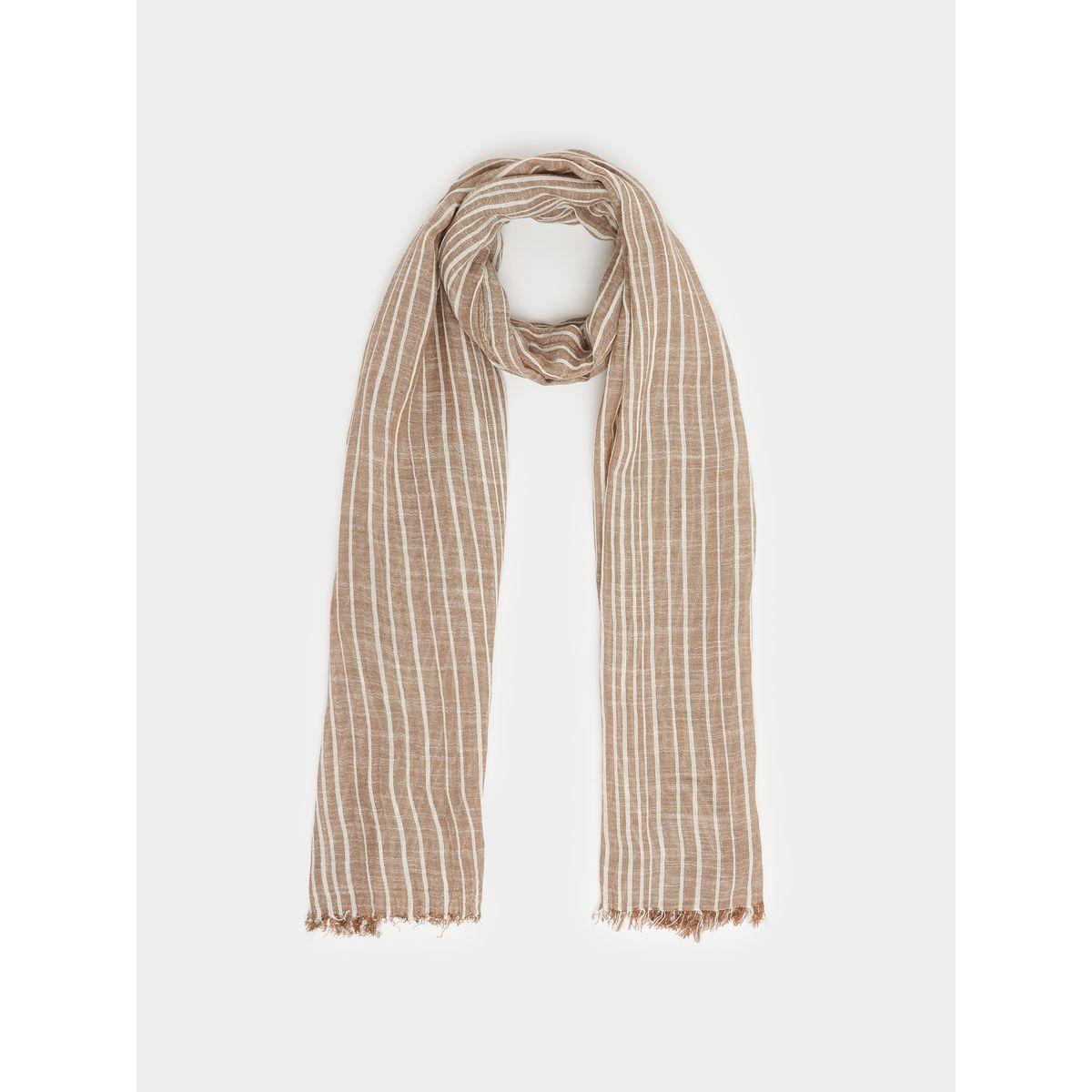 Styli Striped Fringe Scarf-women-winterwear-scarves-image-1