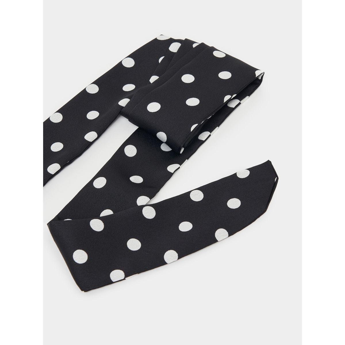 Styli Polka Dot Print Scarf-women-winterwear-scarves-image-2