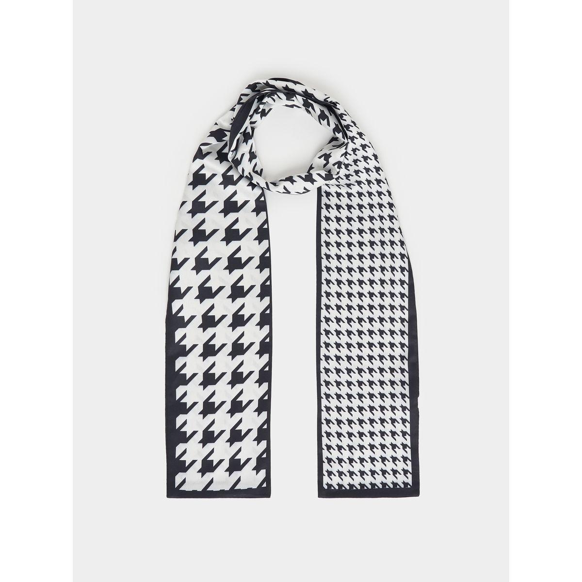 Styli Houndstooth Print Scarf-women-winterwear-scarves-image-1