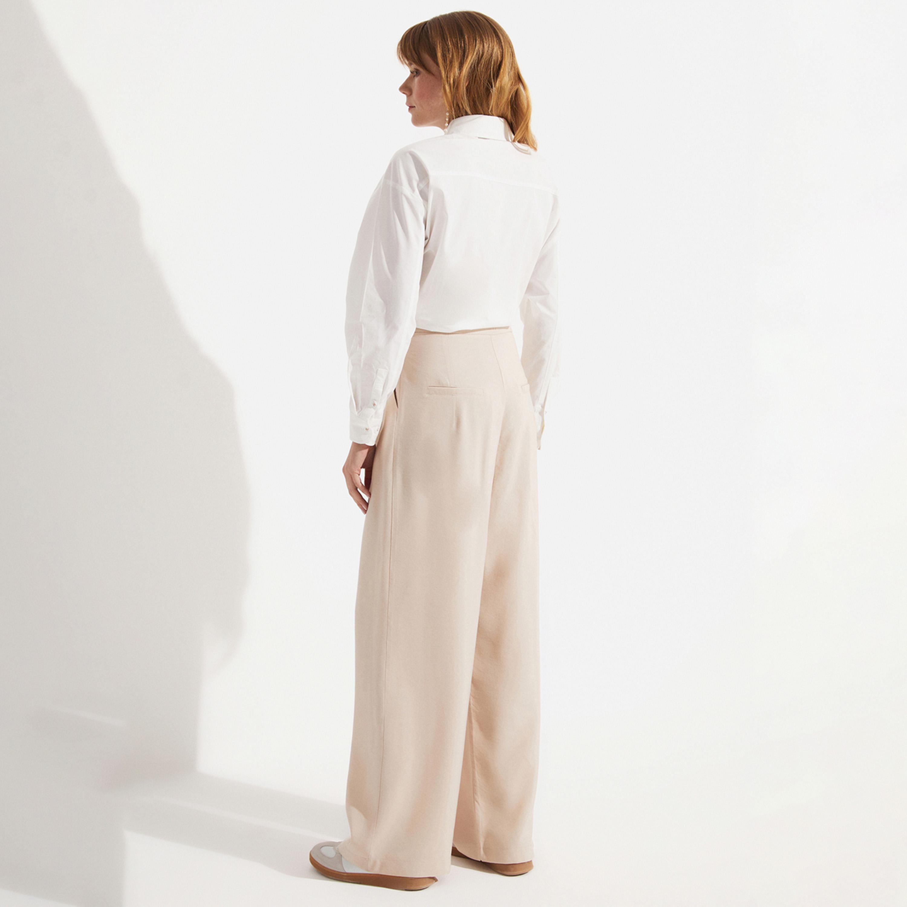 June Straight Cut Pleated Modal Woven Pants-women-clothing-bottoms-trousers-image-5