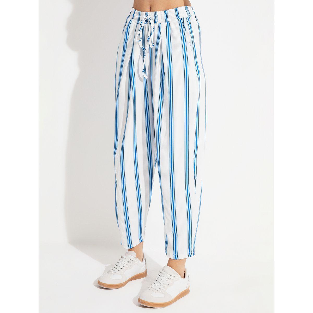 June Relaxed Fit Striped Shirt & Woven Pants Co-Ords-women-clothing-coordsets-image-3