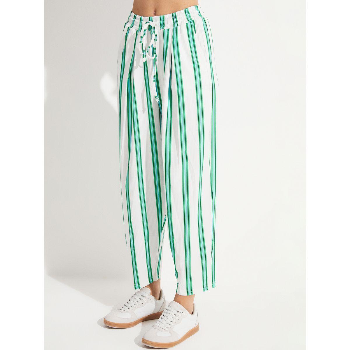 June Relaxed Fit Striped Shirt & Woven Pants Co-Ords-women-clothing-coordsets-image-3