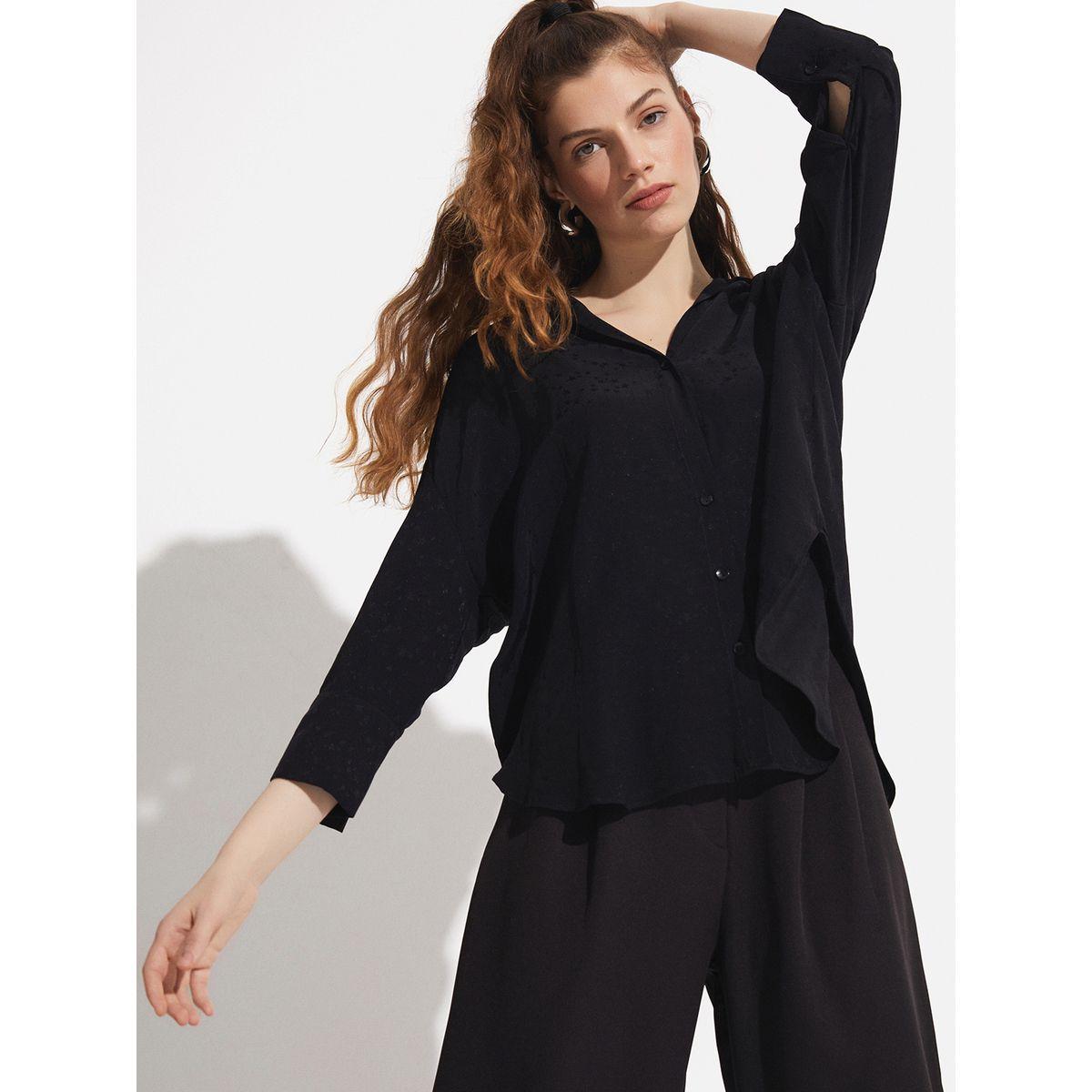 June Regular Fit Woven Shirt with Spread Collar-women-clothing-shirtsandblouses-shirts-image-1