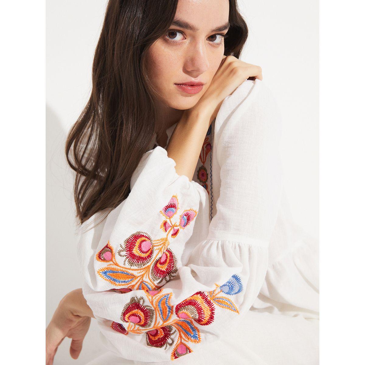 June Embroidery Detail Flounce Blouse-women-clothing-shirtsandblouses-blouses-image-1
