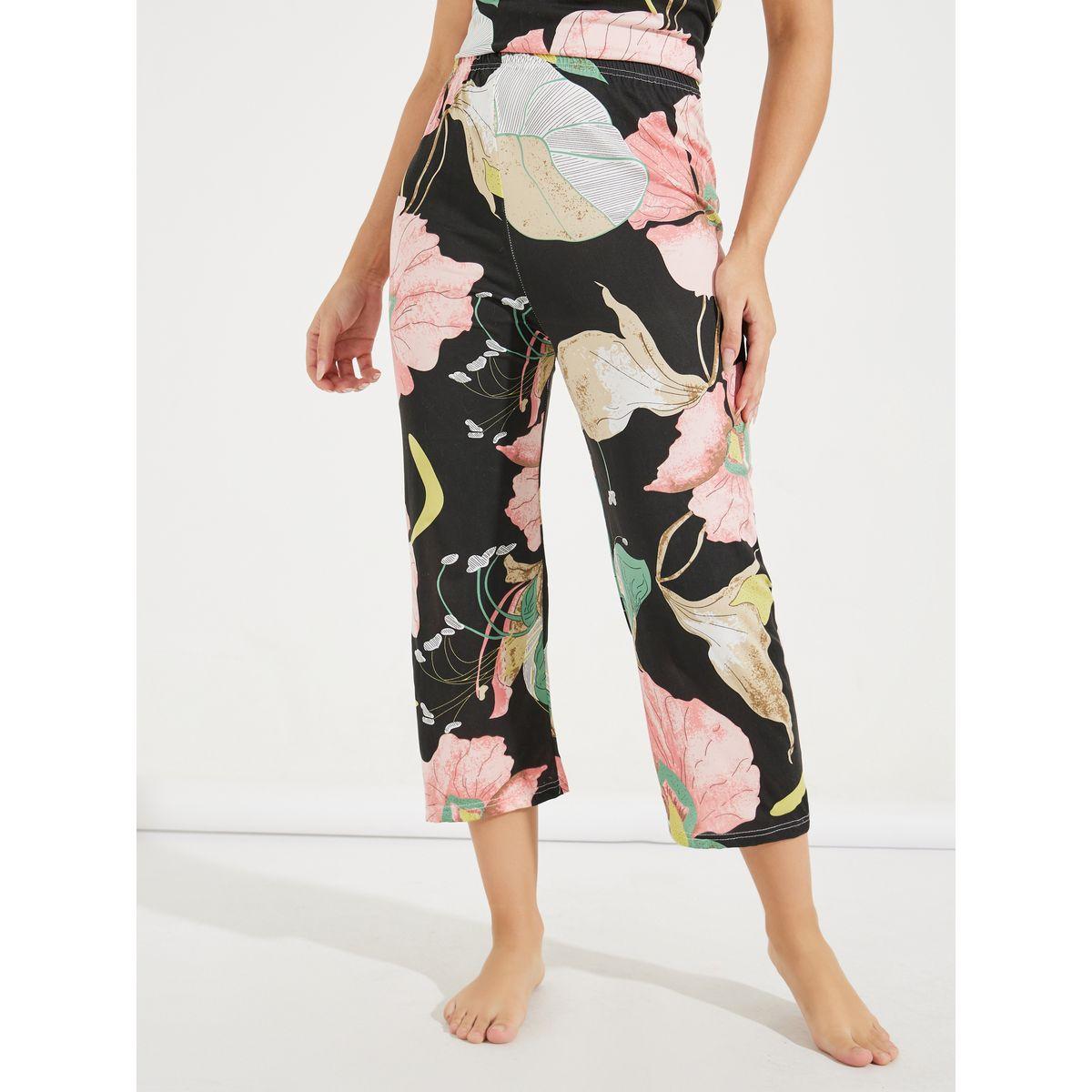Styli Unwind Pack of 3- Floral Large Scale Cami, Robe & Pyjama-women-clothing-nightwear-pyjamas-longsets-image-5