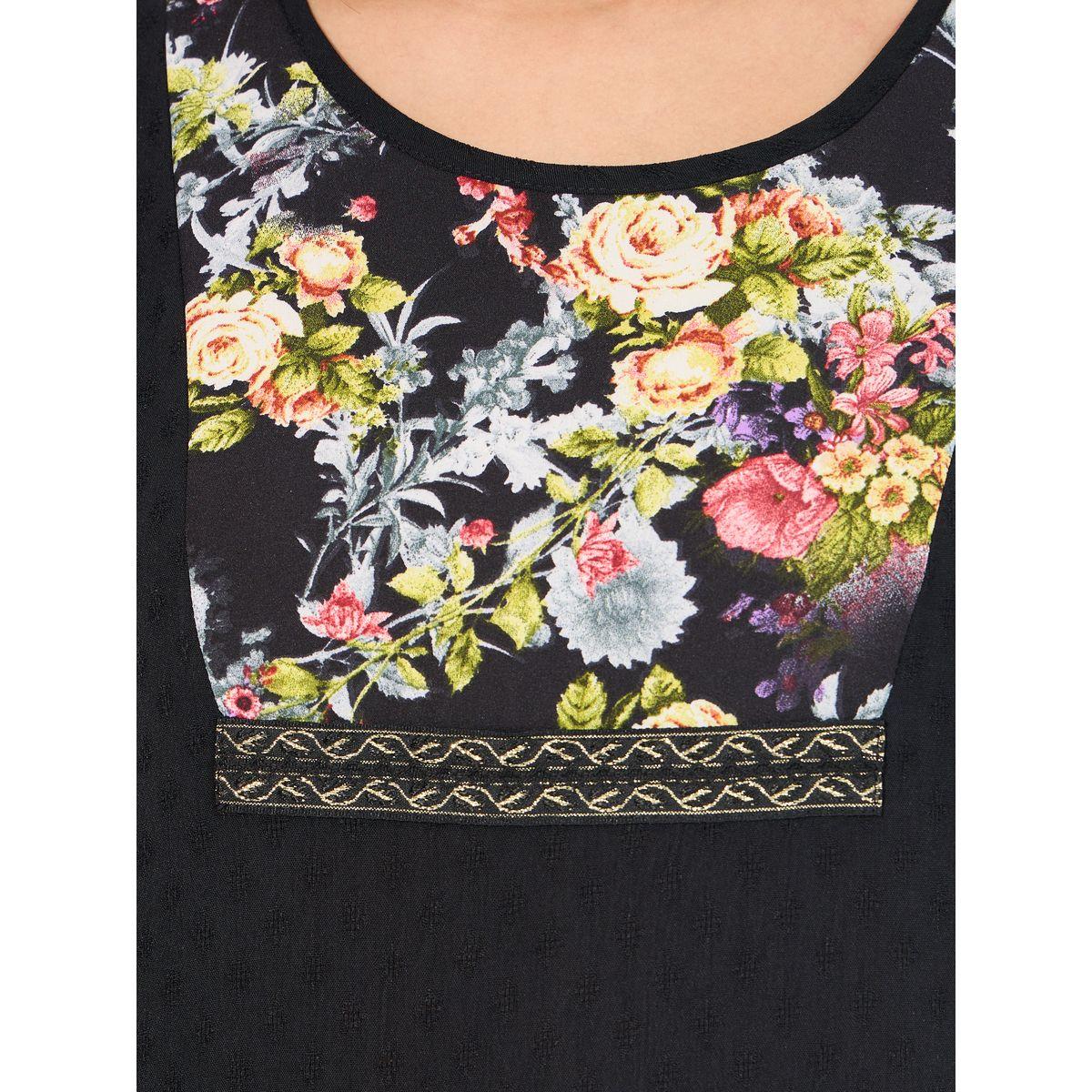 Styli Printed Panelled Jalabiya & Tassel Trim-women-arabicclothing-jalabiyas-image-3