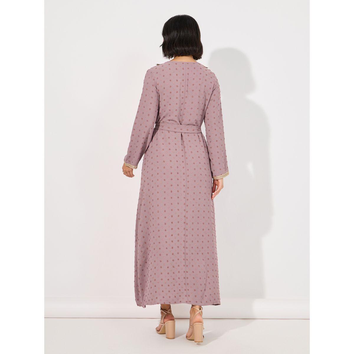 Styli Dobby Jalabiya with Neck Decor-women-arabicclothing-jalabiyas-image-6