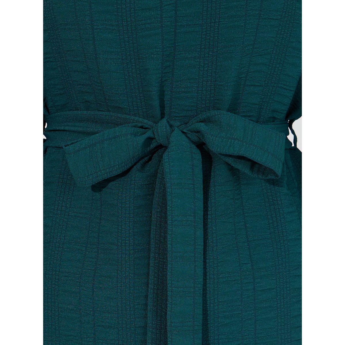 Styli Textured Longline Top & Wide Leg Pants Modest Set-women-arabicclothing-sets-image-3