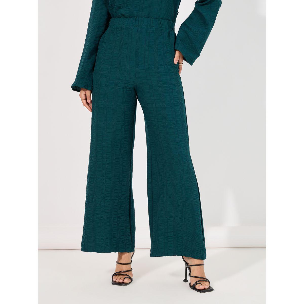 Styli Textured Longline Top & Wide Leg Pants Modest Set-women-arabicclothing-sets-image-5