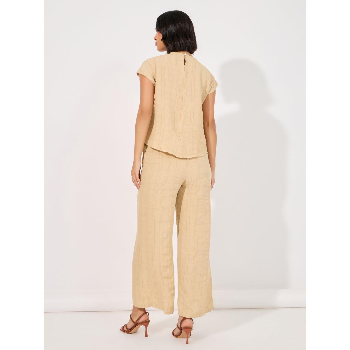 Styli Textured Top & Wide Leg Pants Modest Set-women-clothing-coordsets-image-4