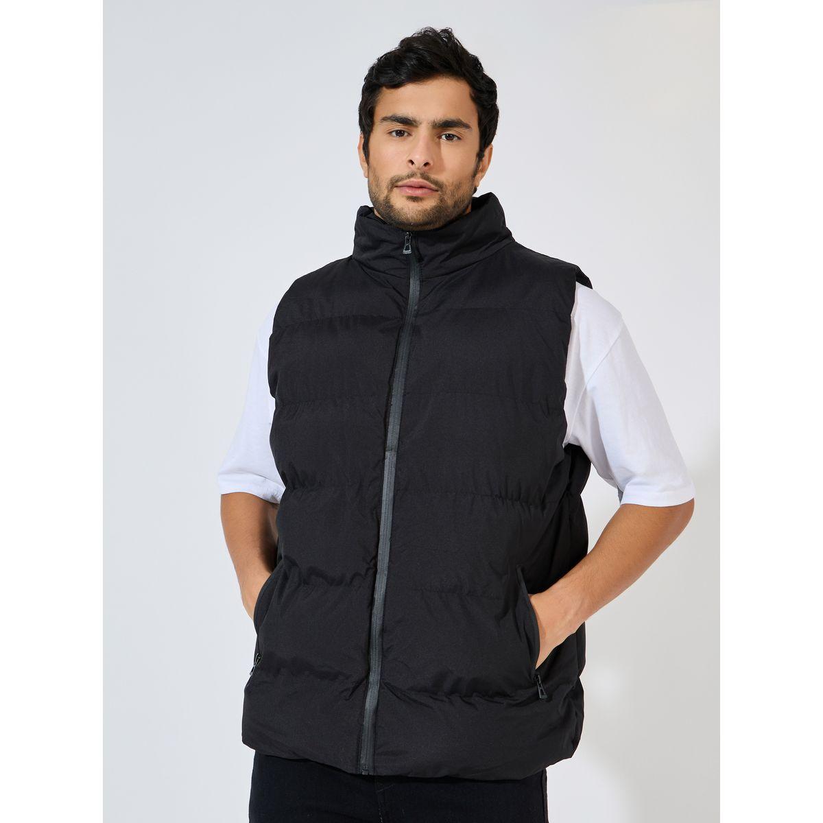 Styli Quilted Sleeveless Puffer Jacket with Zip Detail-men-clothing-jacketsandblazers-jackets-image-2